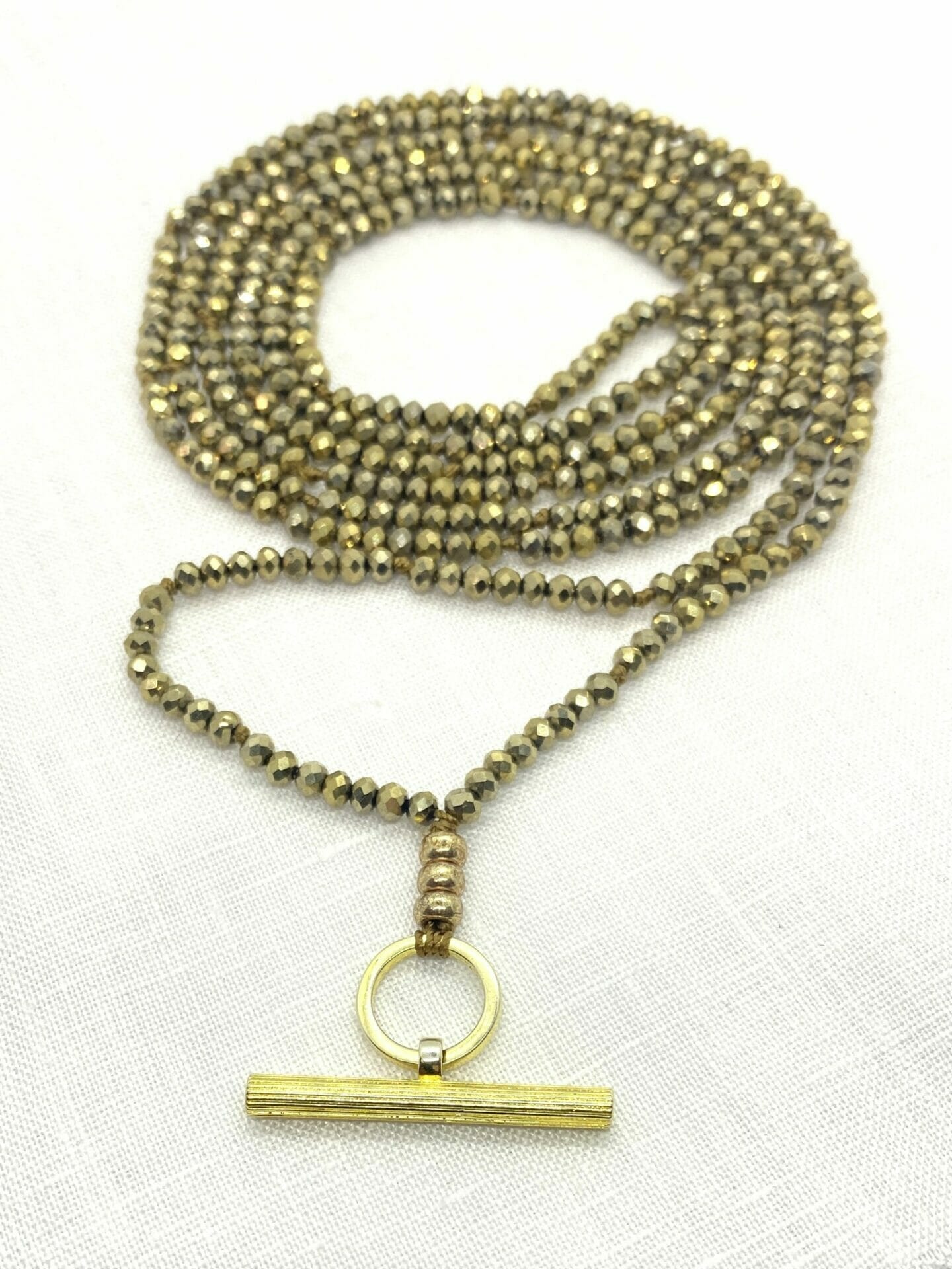 Extra long clearance gold necklace